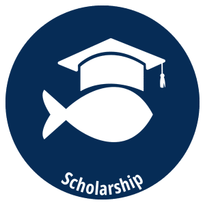 Scholarship Icon Blue