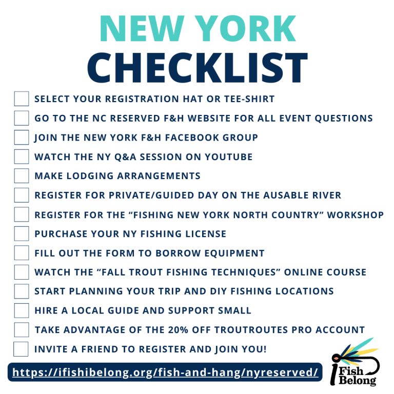 NY Fish and Hang Checklist