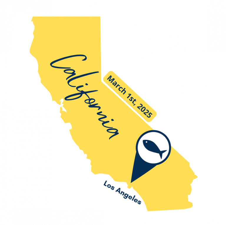 California Yellow State Outline