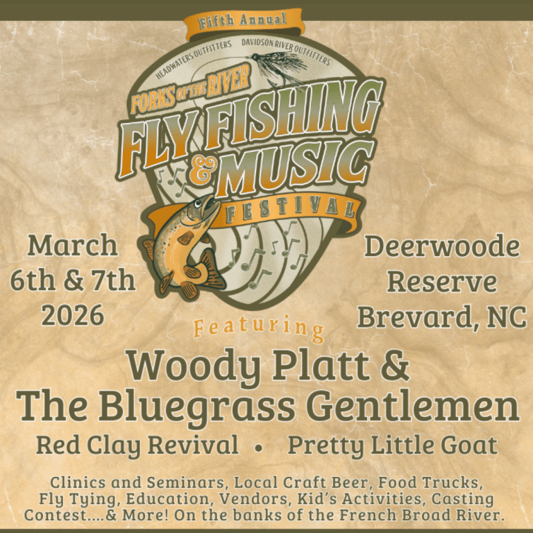 2026 Forks of the River Fly Fishing & Music Festival Flyer
