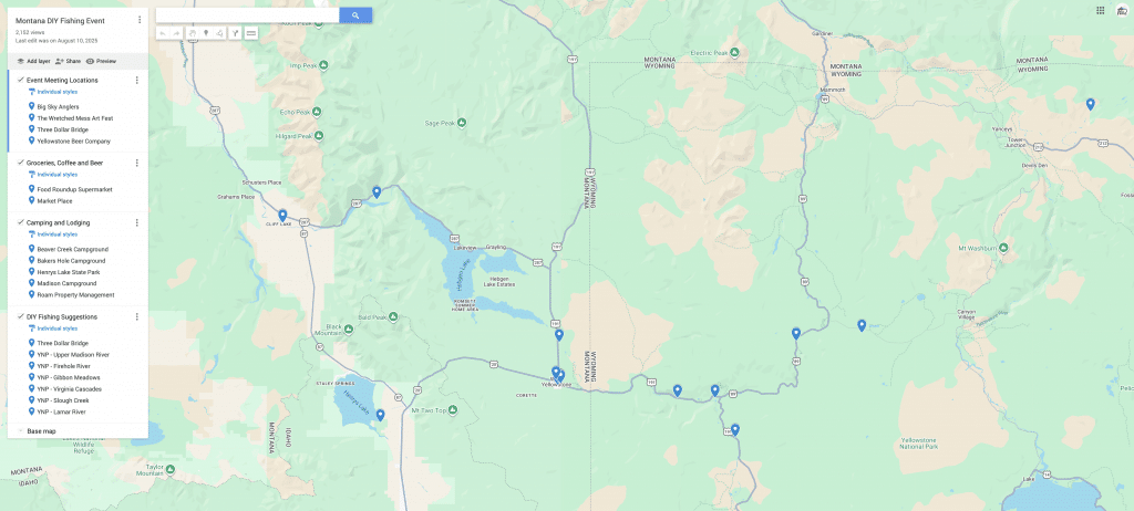 Montana DIY Google Map